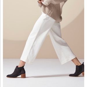 Everlane Suede Heeled Bootie Gray 9